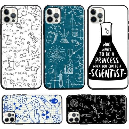Science Chemistry Formulas For iPhone 12 Pro Max mini Case For iPhone 11 Pro Max XR XS X SE 2020 7 8 Plus Cover