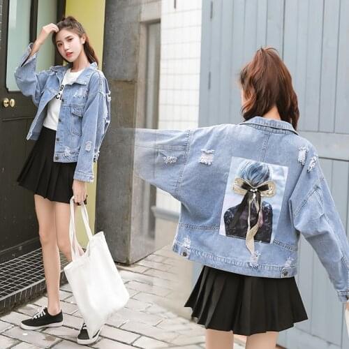 Cheap wholesale new autumn winter Hot selling womens fashion casual woman Denim Jacket FP5907