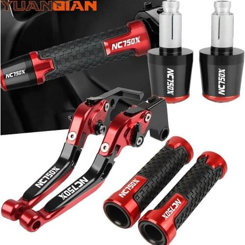 For HONDA NC750X NC750 X NC 750 X 2016-2019 2018 2017 Motorcycle CNC Brake Clutch Levers Handle bar grip ends NC750X 2014-2015