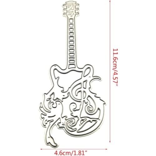 E8BD Violin Metal Cutting Dies Stencil DIY Scrapbooking Album Paper Card Template Mold Embossing Craft Decoration