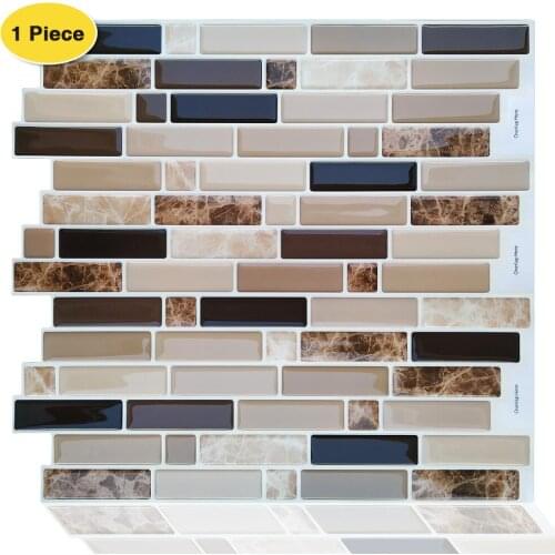 Erzaa Self Adhesive Tiles Wallpaper Peel and Stick Backsplash for Kitchen & Bathroom
