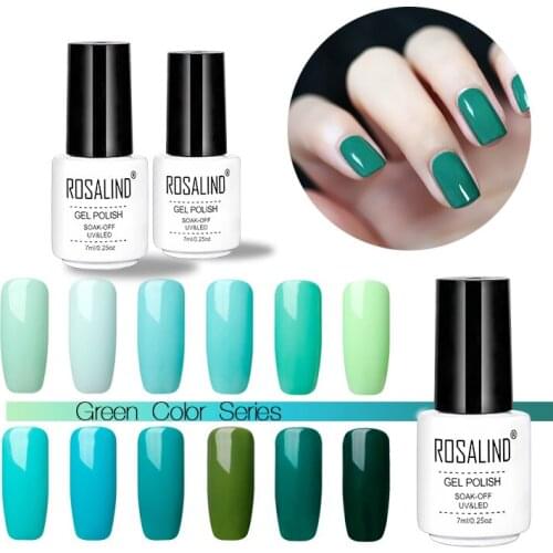 Gel UV Nail Gel Polish 7ML Nail Art Gel Mint Green Colors Lacquer UV Gel Varnish Need Base &Top Coat For Nails Manicure