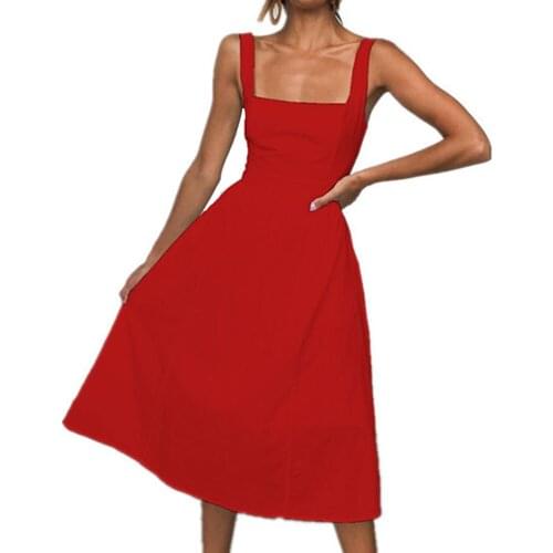 Красные летние платья HO-KLOSS China At AliExpress