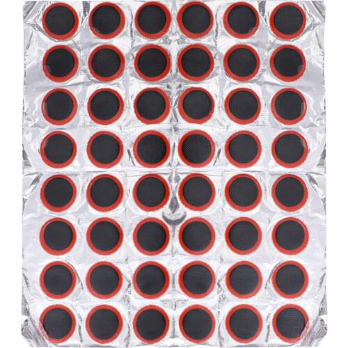 48pcs 25mm Round/Square Rubber Bicycle Tire Cycle Repair Tools Cycling Bike Tire Tyre Inner Tube Puncture Cycle Repair Tools