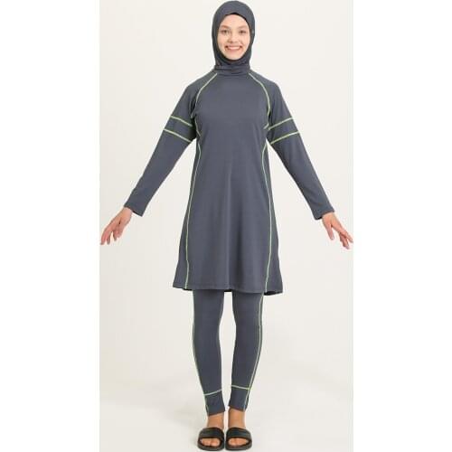 Minahill Hijab Swimwear 21624-04 Anthracite 21624-04