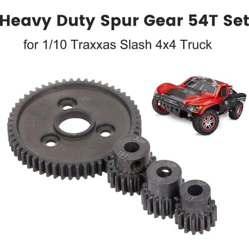 32P Steel Metal Spur Gear Motor Pinion Gears for Traxxas Slash 4X4 Stampede 4X4 VXL Rustler 4X4 E-Revo T-Maxx