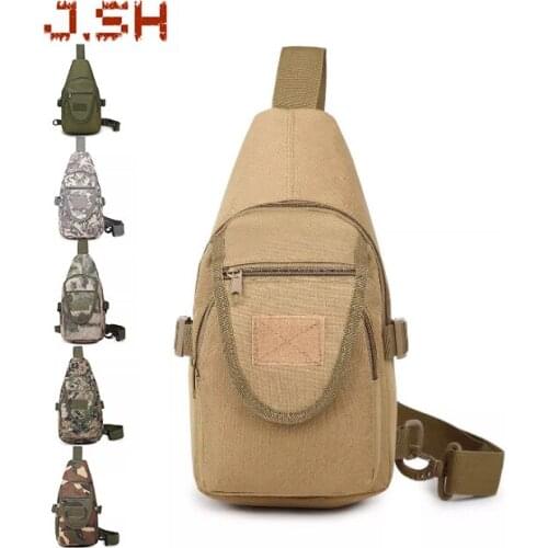 Junsheng Camouflage Chest Bag Mens Shoulder Messenger Bag Mens Nylon Oxford Cloth Outdoor Bag Student Small Crossbody Backpack