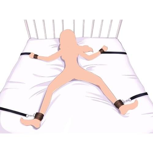 Sex Games Sex Toys Bdsm Bondage For Couples Under Bed Games Kit Rope Handcuffs SM Set Restraints Chastity Wrists & Ankle Cuffs