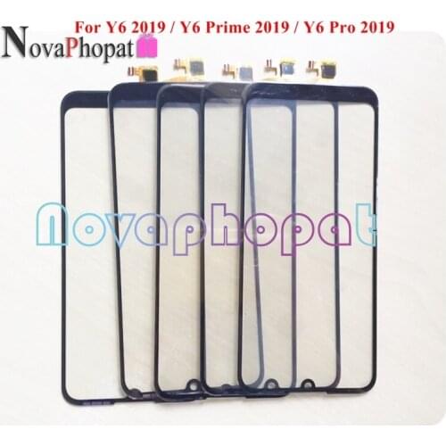 Novaphopat Black/white Sensor For Huawei Y6 2019 / Y6 Prime 2019 / Y6 Pro 2019 Touch Screen Digitizer Glass Panel + tracking