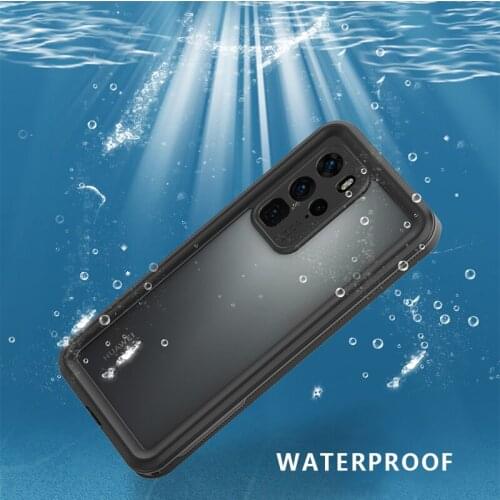 Durable Waterproof Mobile Phone Case Underwater Sports Diving Protection Cover Soft TPU Shockproof Shell Fit For Huawei P40 Pro