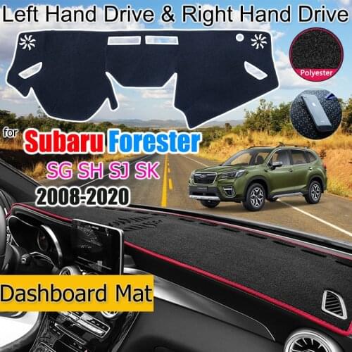 For Subaru Forester 2008-2020 Anti-Slip Mat Dashboard Cover Carpet Sunshade Dashmat Car Accessories SG SH SJ SK