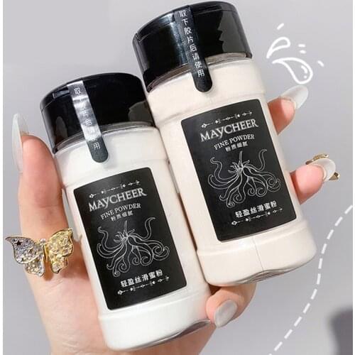 Makeup Powder Loose Powder Face Makeup Waterproof Smooth Loose Powder Skin Finish Powder Two Shades White /Skin Color
