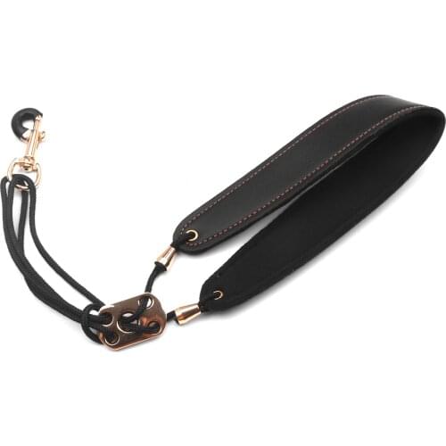 Adjustable Saxophone Neck Strap Leather Sax Strap Metal Hook for Tenor/ Soprano/ Alto Saxophones Clarinet Sax accessories