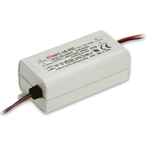 Taiwan meanwell APC-16-700 16W 9-24V700mA plastic waterproof switch power LED constant current power supply