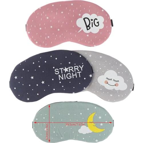 1pc Creative Sleeping Mask Eyepatch Eye Cover Cotton Lovely For Travel Relax Sleeping Aid Eye Patch Shading Eye Mask Unisex
