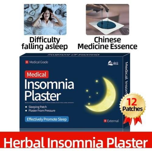 12Pieces Blood Pressure Insomnia Headache Patch Anti Hypertension Plaster Medicine Treatment Health Care