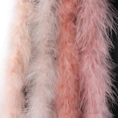 13G Fluffy Turkey Feathers Boa Leather Pink for Jewelry Crafts Accessories Wedding Party Decoration Stage Props Plume Wholesale
