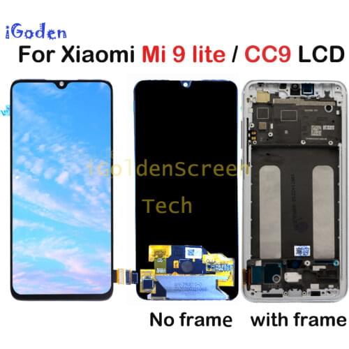 6.39'' Super AMOLED For Xiaomi Mi CC9 LCD Display Touch Screen Digitizer Assembly Replacements Parts For Mi 9 lite M1904F3BG LCD