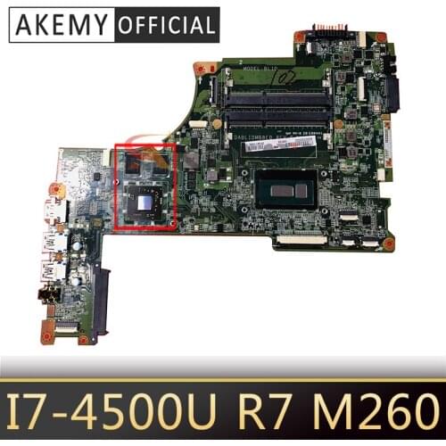 Akemy A000295850 DABLIDMB8E0 For TOSHIBA Satellite L50 L50-B L55 L55-B laptop motherboard R7 M260+SR16Z I7-4500U CPU