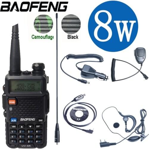 Baofeng UV-5R Walkie Talkie Professional CB Radio Station Baofeng UV 5R Transceiver 5W VHF UHF Portable UV5R Hunting Ham Radio