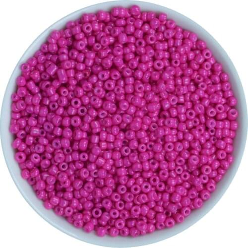 Top 32Colors 2mm 1000pcs/bag Spacer Glass Beads Round Shape Soild Czech Seed Beads For Jewelry Making DIY Can Mix Color