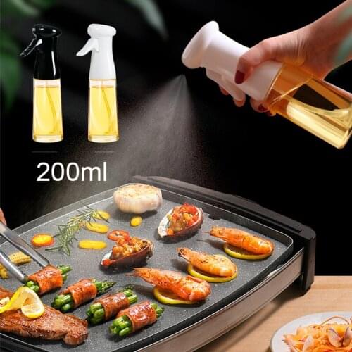 200ml BBQ Baking Olive Oil Spray Bottle Oil Vinegar Spray Bottles Water Pump Gravy Boats Grill BBQ Sprayer BBQ Kitchen Tools