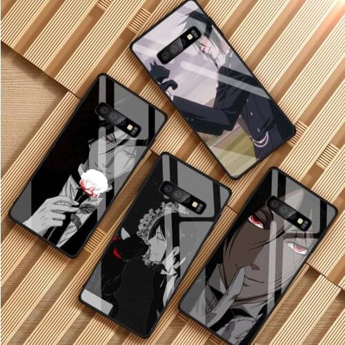 Black Butler Anime Tempered Glass Phone Case For Samsung Galaxy S8 S9 S10 S20 PLUS J6 J8 2018 NOTE 8 9 10 Cover Shell