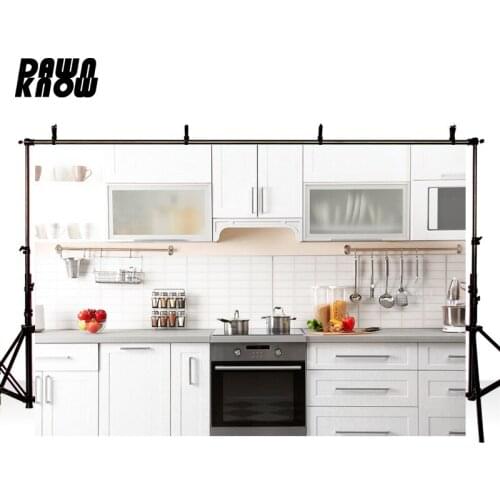 DAWNKNOW Indoor Photography Background Wedding Kitchen Cooking Photographic Backdrops Photo Studio Children Photocall lv2618