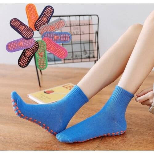 Childrens Socks For Girls Trampoline Socks For Adult & Child Anti-slip Breathable Kids Boys Floor Socks Cotton Yoga Socks 2021