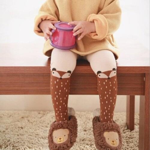Girl Pantyhose autumn stockings boy pantyhose Baby Legging Animal Fox Baby Girl Stock Kids Children Knitted High Leggings
