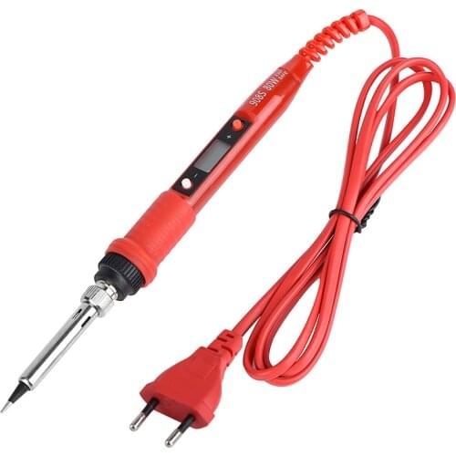 2021 220V\110V 80W Electric Soldering Iron LCD Adjustable Temperature Solder Welding Rework Solder Irons Ceramic Heat Tools
