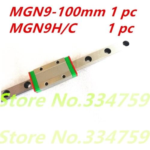 NEW 9mm linear guide MGN9 100mm rail + MGN9C/H CNC block for 3D printer parts XYZ cnc parts