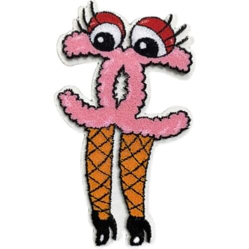 Cartoon Eyes and Feet Patch Decals DIY Denim T-shirt Home Decoration Embroidery Painting Accessories Sew On