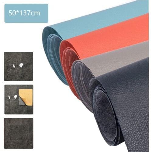Leather Repair Tape Patch Leather Self Adhesive for Sofas, Car Seats, Handbags, Jackets,First Aid Patch 50*137cm