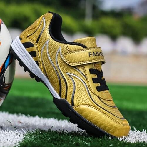New Kids Soccer Shoes Boys Outdoor Spikes Football Cleats Soccer Boots Men Boys Youth Training Sneakers Sports Shoes Size 28-38