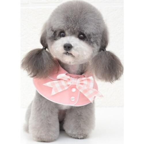 Pet Dog Collar Saliva Towel Cat Pet Accessories Triangle Scarf Bib Dogs Pets Accessories For Small Dogs Dog-bandana Shawl Scarf