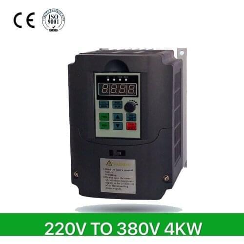VFD 4.0KW Frequency Inverter Frequency Converter 220V Input and 380v 3-phase output 4kw Free Express shipping