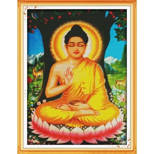 Sakyamuni (8) (new edition) cross stitch kit people 18ct 14ct 11ct count print canvas stitches embroidery DIY handmade