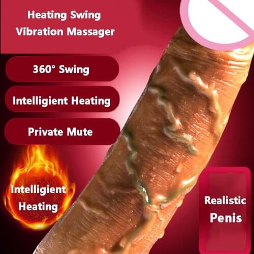 Adult Sextoys Electric Heating Vibrating Massager Penis For Women Lesbian Realistic Anal Plug Dildo Female Masturbation Vibrator