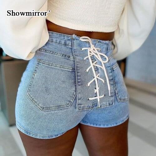 Женские завышенные шорты Showmirror China At AliExpress