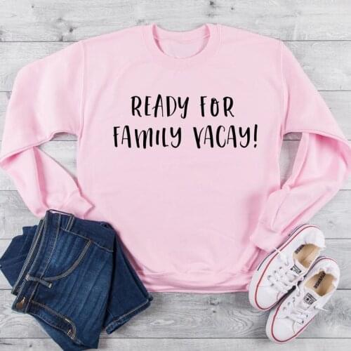 Skuggnas New Arrival Family Vacay Sweatshirt Family Vacation Jumper Oh hey Vacay Unisex Fashion Family Sweatshirt Drop Shipping