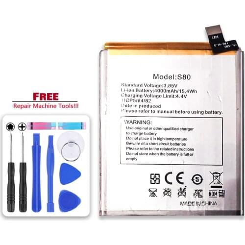 4000mAh Replacement Battery For Oukitel C21 S80 Mobile Phone
