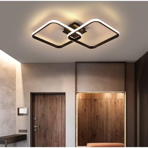 Acrylic Modern Ceiling Home Square 110v 220v Ceiling Lamp For Living Room Bedroom Dining Room Study Room Led Light Luminaires