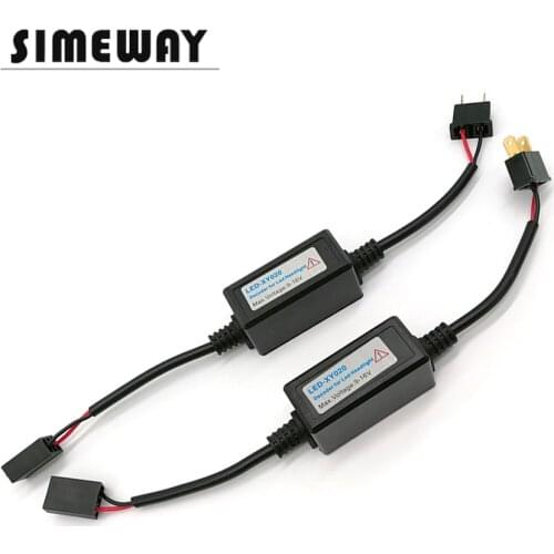 H7 LED decoder H11 H8 9005 9007 9004 H13 H15 H4 H1 Canbus Wiring Kit Computer Warning Error Free Anti Flicker Resistor Canceler