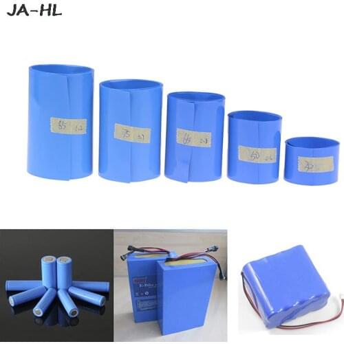 PVC Shrinkable Film Tape30-85mm 18650 Lithium Battery Heat Shrink Tube Tubing Li-ion Wrap Cover Skin Sleeves Accessories