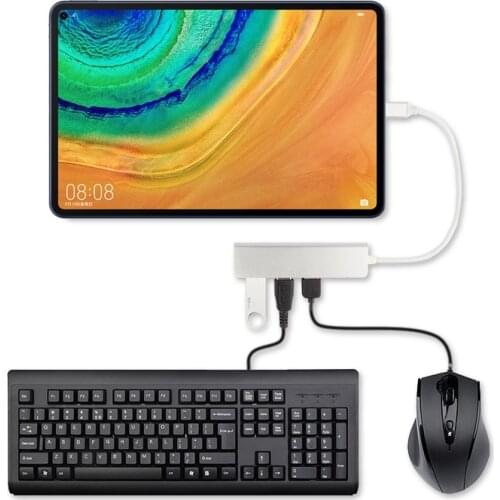 5-in-1 Type-C HUB Aluminiu Alloy USB-C Adapter USB 3.0 Port SD/TF Card Reader For Huawei MatePad Pro 10.8 10.4 inch Tablet case