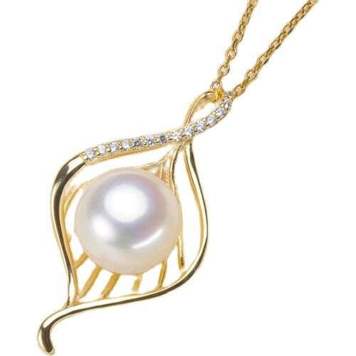 Oyster Pearl Mussel Pendant Mountings, Pendant Findings, Pendant Settings Jewelry Parts Fittings Women Accessories