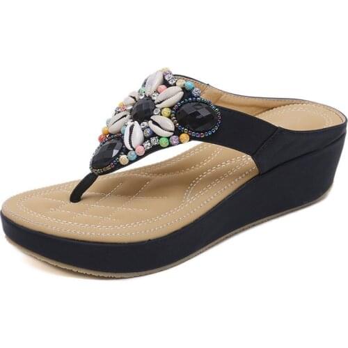 Women brand design wedges sandals breathable sandalias