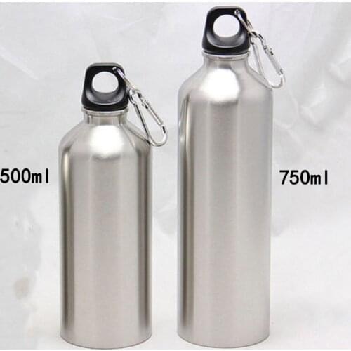 1PC 500/750ml Stainless Cola Motion Sport Water Bottle Rugged Water Cup Monolayer No Heat Preservation Metal Cola Drink Bottle