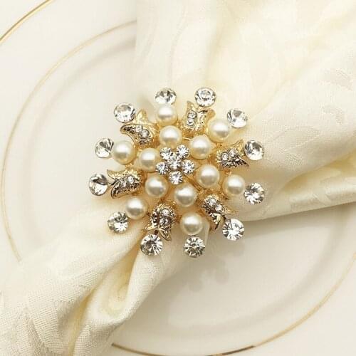 12PCS metal napkin ring Christmas snowflake napkin buckle alloy napkin ring hotel party wedding supplies